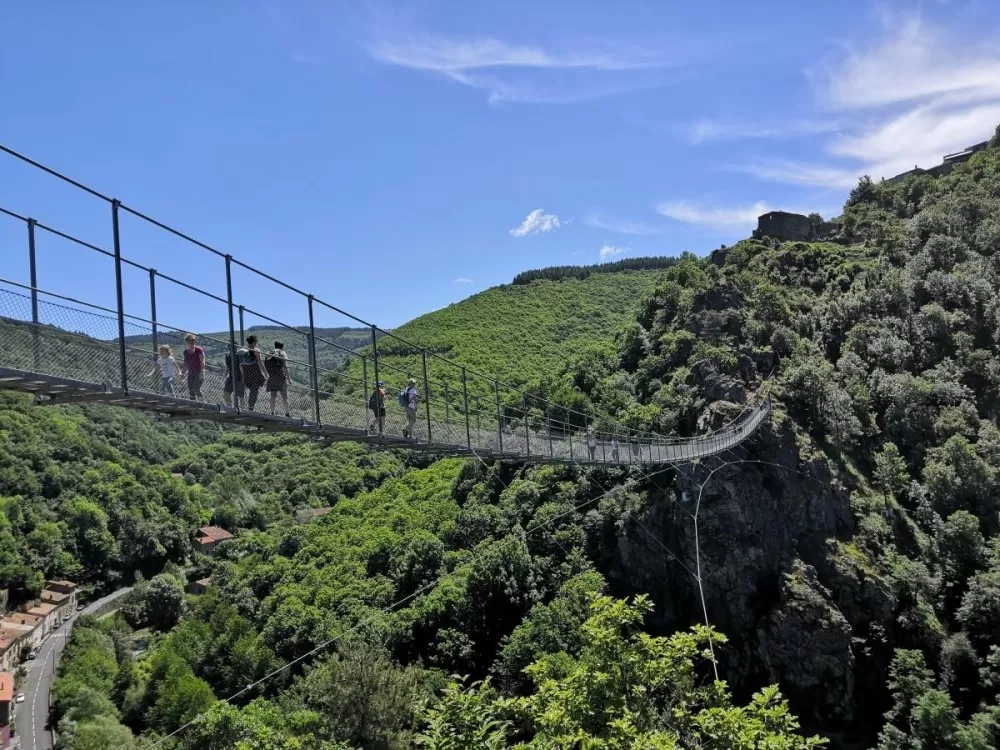 La passerelle de Mazamet, Hautpoul, Tarn Occitanie