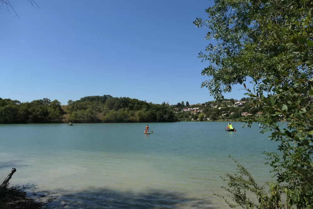 paddle pédalo canoë balade lac Toulouse nailloux