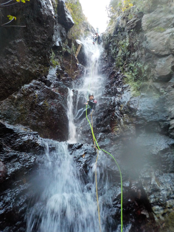 canyoning canyon source chaude thuès entre valls