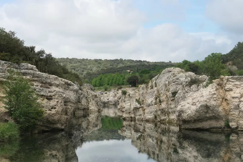 baignade cascades plage aval gard occitanie