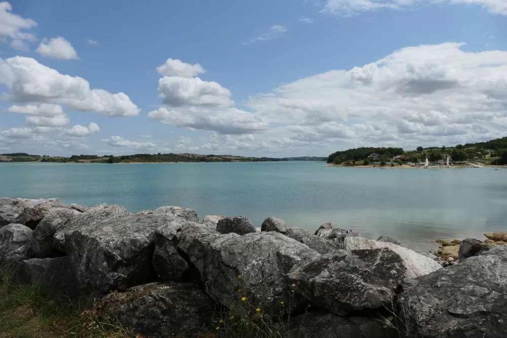 lac de barrage Aude ganguise Castelnaudary